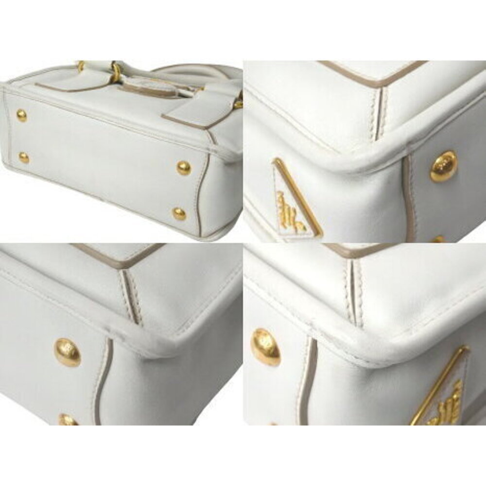 Prada handbag shoulder strap triangular logo plat… - image 6